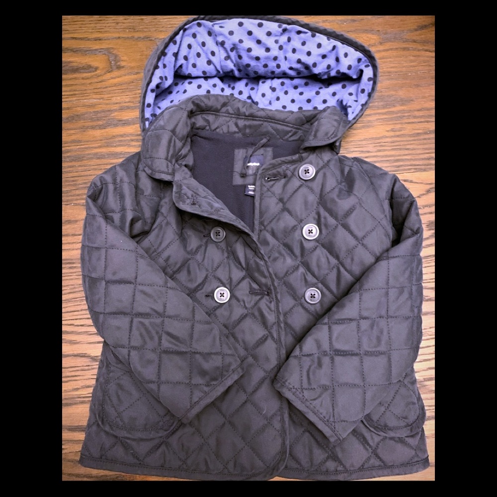 Baby Gap quilted button up jacket Size 5Y